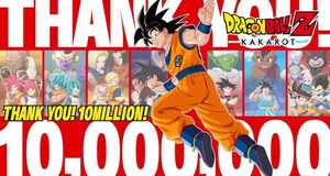 V�deo Dragon Ball Z: Kakarot - 10 millones de copias vendidas